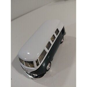 Kinsmart Die Cast 1:32 Green & White 1962 Volkswagen (VW) MicroBus Classic Car